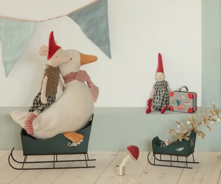 Maileg Sleigh, Mini - Red