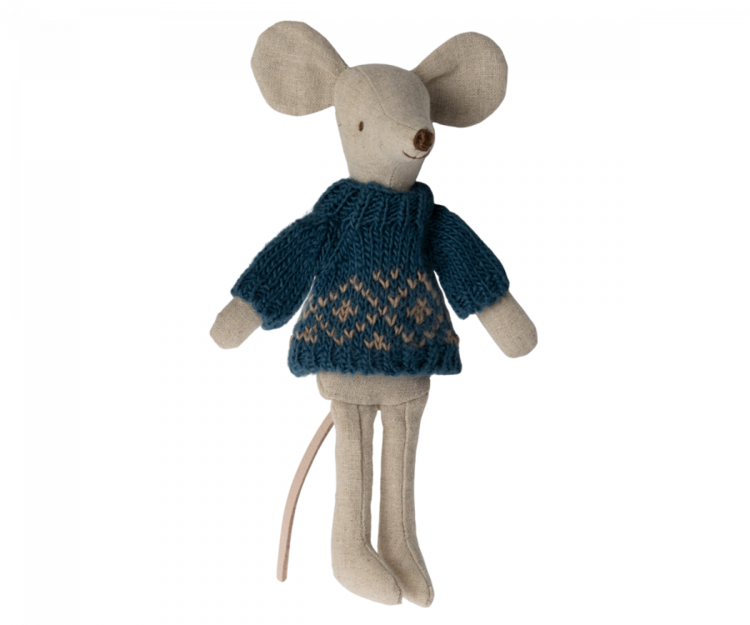 Maileg Knitted Sweater, Dad Mouse