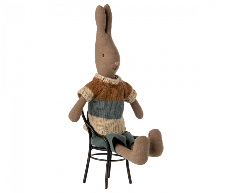 Maileg Rabbit Size 2, Dusty Brown - Shirt And Shorts