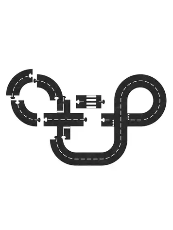 Sebra Autobaan In Stevig Vilt