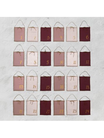 Numero 74 Advent Calendar Gift Bags - Mix Rose