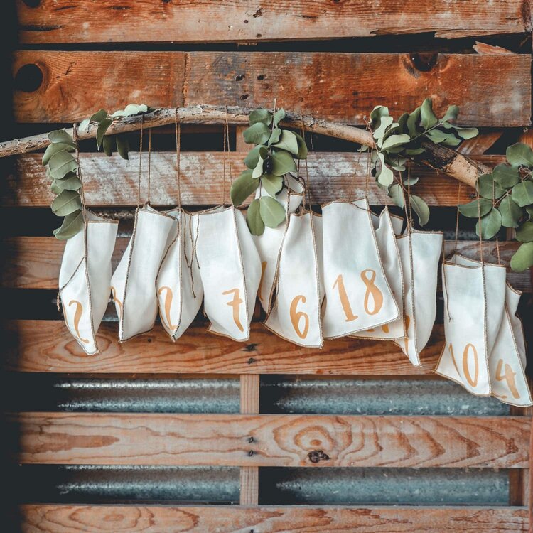 Numero 74 Advent Kalender Cadeau Zakjes - Natural