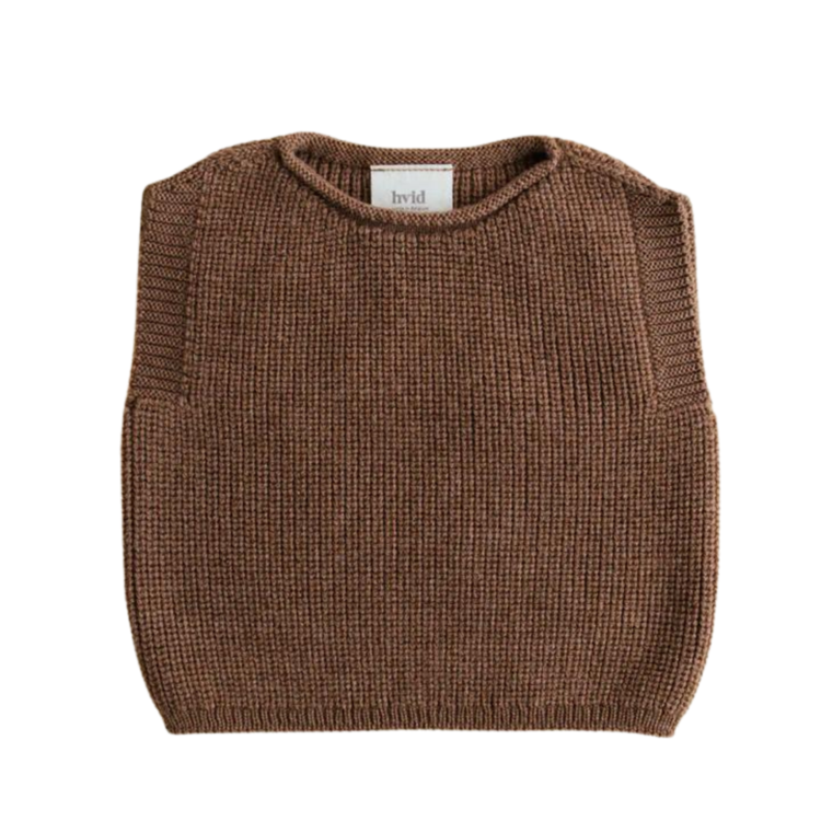 Hvid Vest Harvey - Mocha