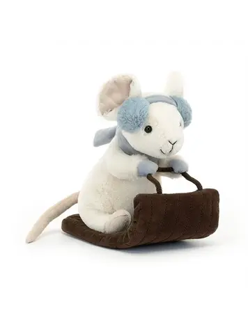 Jellycat Limited Merry Mouse Sleighing