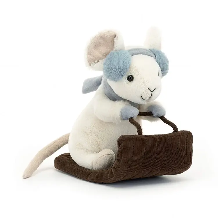 Jellycat Limited Merry Mouse Sleighing