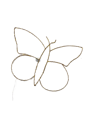 Zoé Rumeau Sculpture Lumineuse - Vlinder