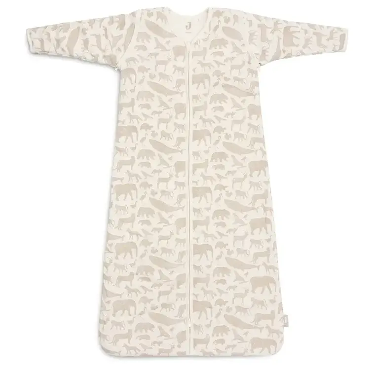 Jollein Slaapzak Met Afritsbare Mouwen - Animals Nougat