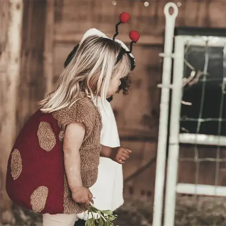 Flora Ladybug Suit - Fossil