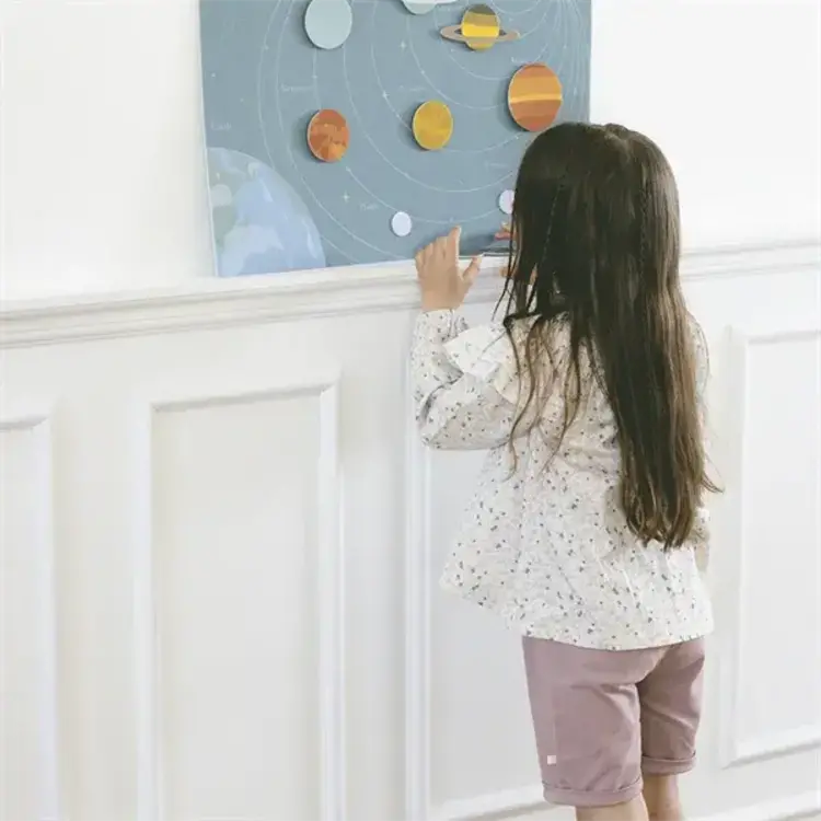 Zoe Felt Planet Blanket - Planets