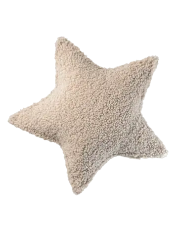 Wigiwama Star Cushion - Biscuit
