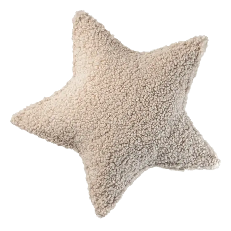 Wigiwama Ster Kussen - Biscuit
