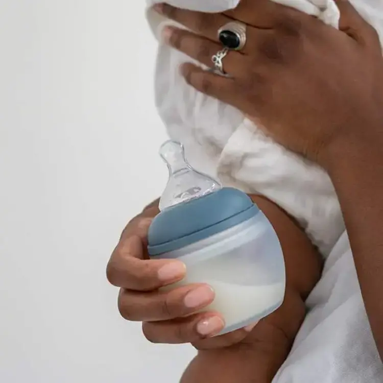 Elhée Baby Bottle Blue Grey - 240ml