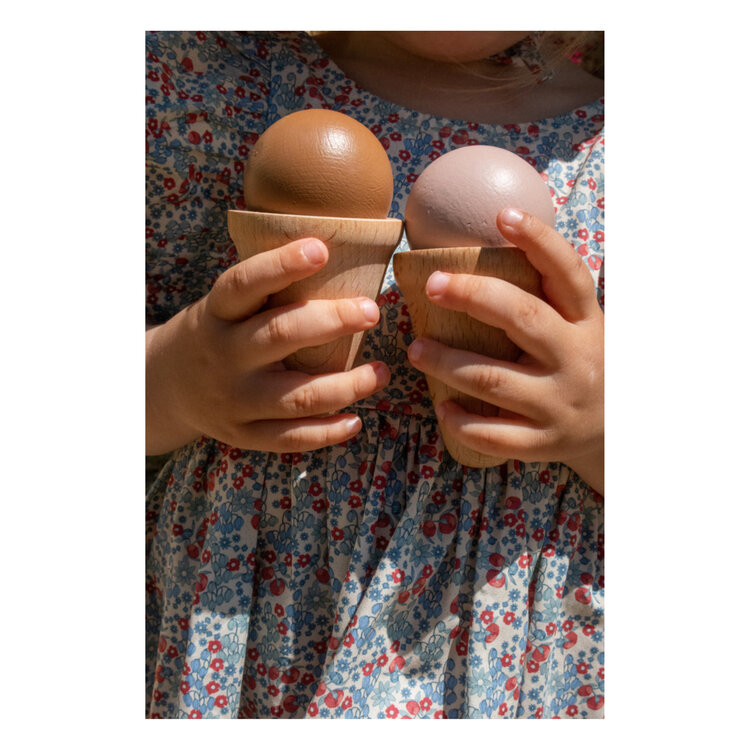 Konges Sløjd Wooden Ice Cream Maker - Beige