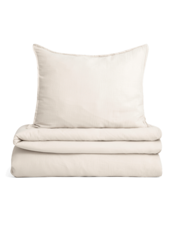 Garbo&friends Muslin Bed Set Eggshell - 1 Persoon