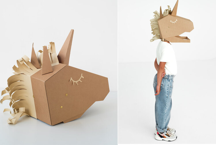 Koko Cardboards DIY Mask - Unicorn