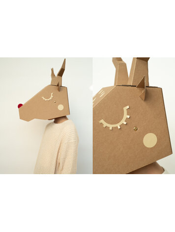 Koko Cardboards DIY Mask - Baby Reindeer