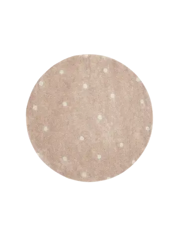 Lorena Canals Wasbaar Tapijt - Round Dot Rose