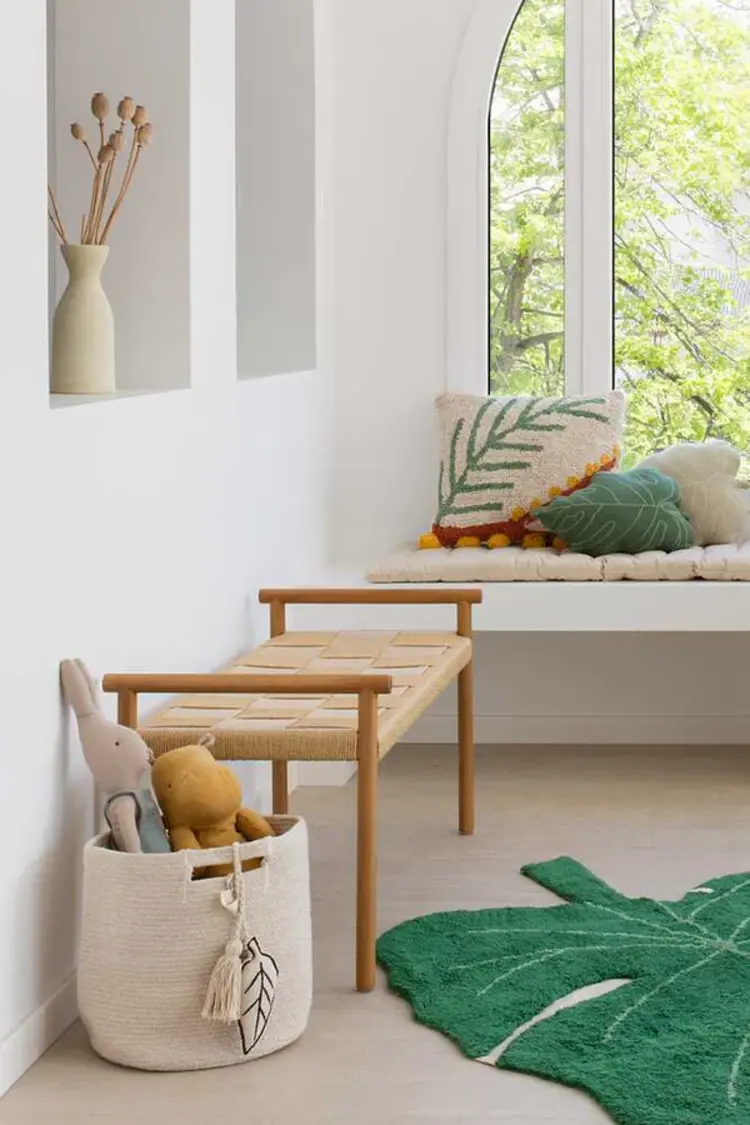 Lorena Canals Wasbaar Kussen - Palm