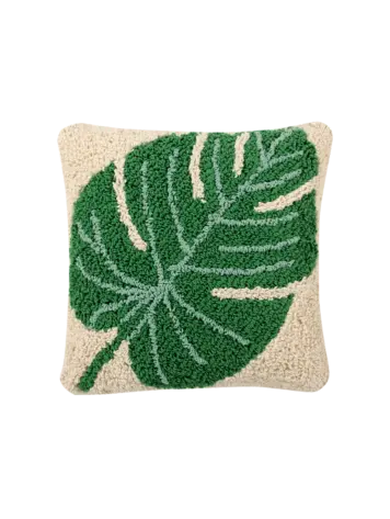 Lorena Canals Wasbaar Kussen - Monstera