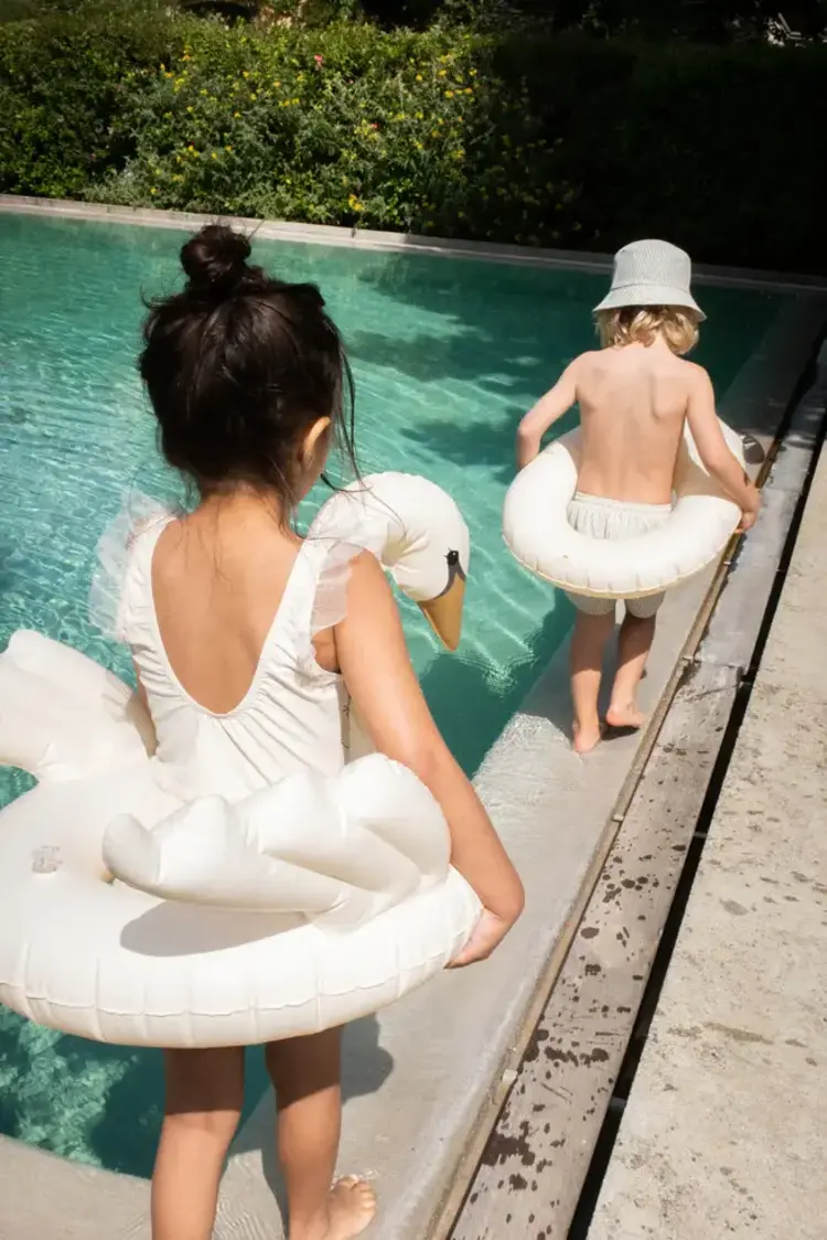 Konges Sløjd Swim Ring Swan - Cream Off White