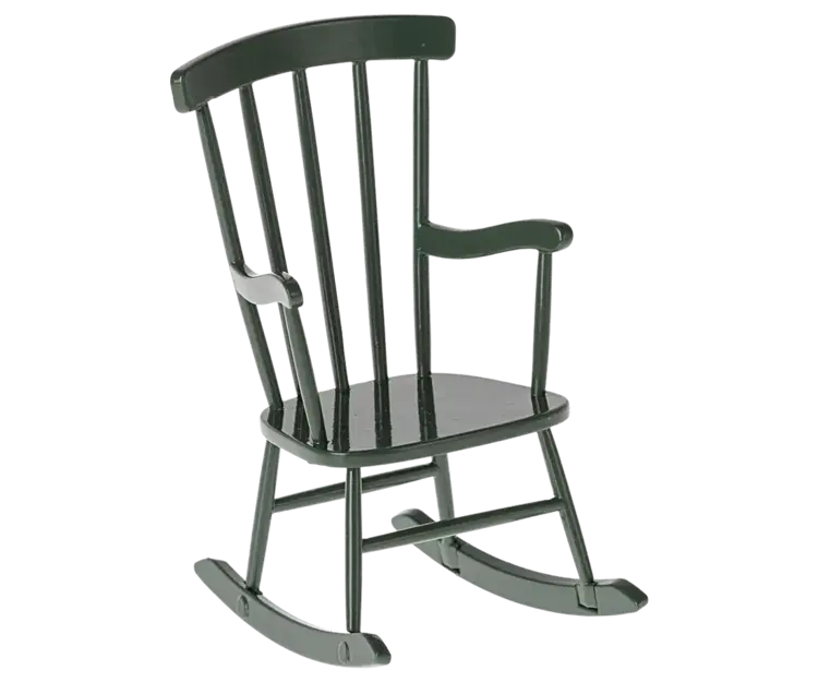 Maileg Rocking Chair, Mouse - Dark Green