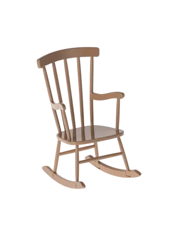 Maileg Rocking Chair, Mouse - Dark Powder