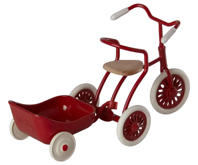 Maileg Tricycle Hanger, Mouse - Red
