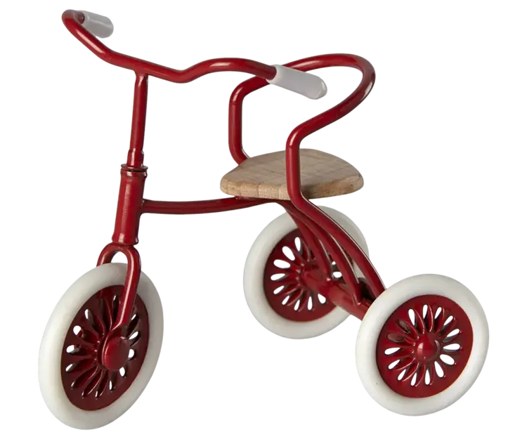 Maileg Abri à Tricycle, Mouse - Red