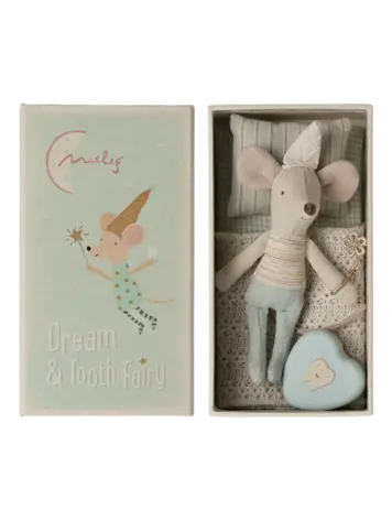Maileg Tooth Fairy Mouse, Little Brother In Matchbox