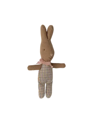 Maileg Rabbit, My - Rose/Blue Check
