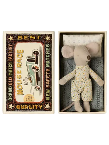 Maileg Little Brother Mouse In Matchbox
