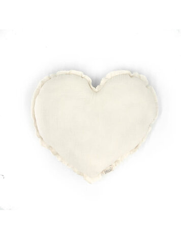 Babyshower Hart Kussen - Ivory Powder