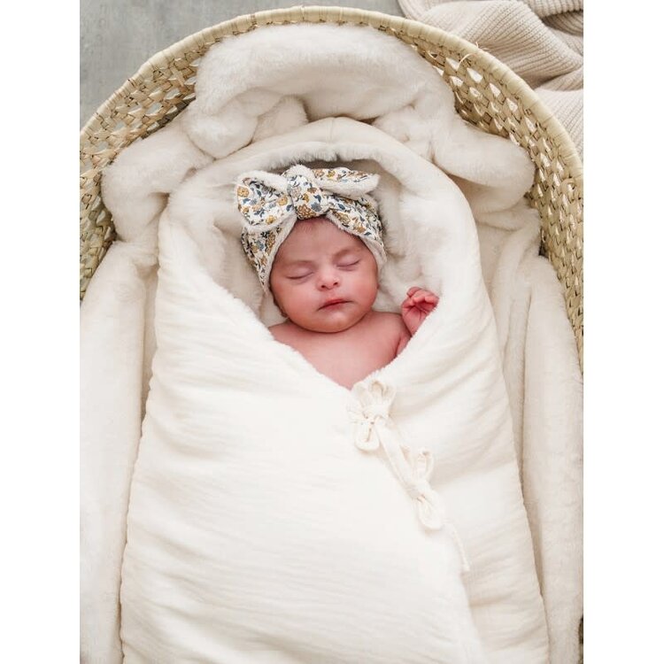 Babyshower Teddy Angel Nest - Ivory Powder