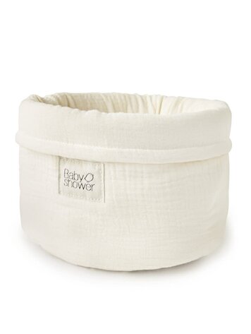 Babyshower Opbergmandje Medium - Ivory Powder
