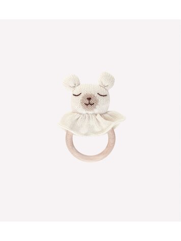 Main Sauvage Teething Ring - Polar Bear Ecru