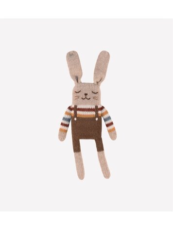 Main Sauvage Bunny Knit Toy - Rainbow Sweater