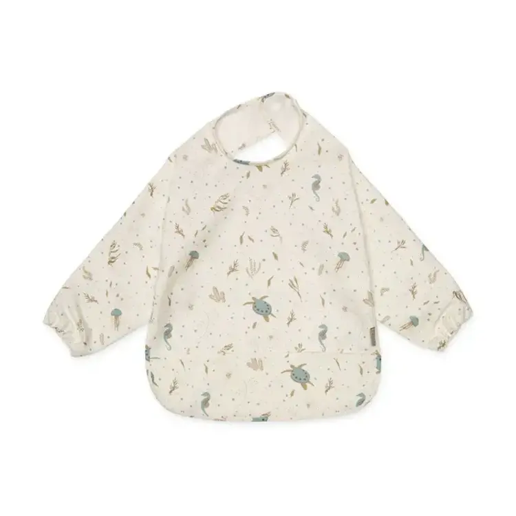 Cam Cam Copenhagen Bib, Sleeved - Sea Garden