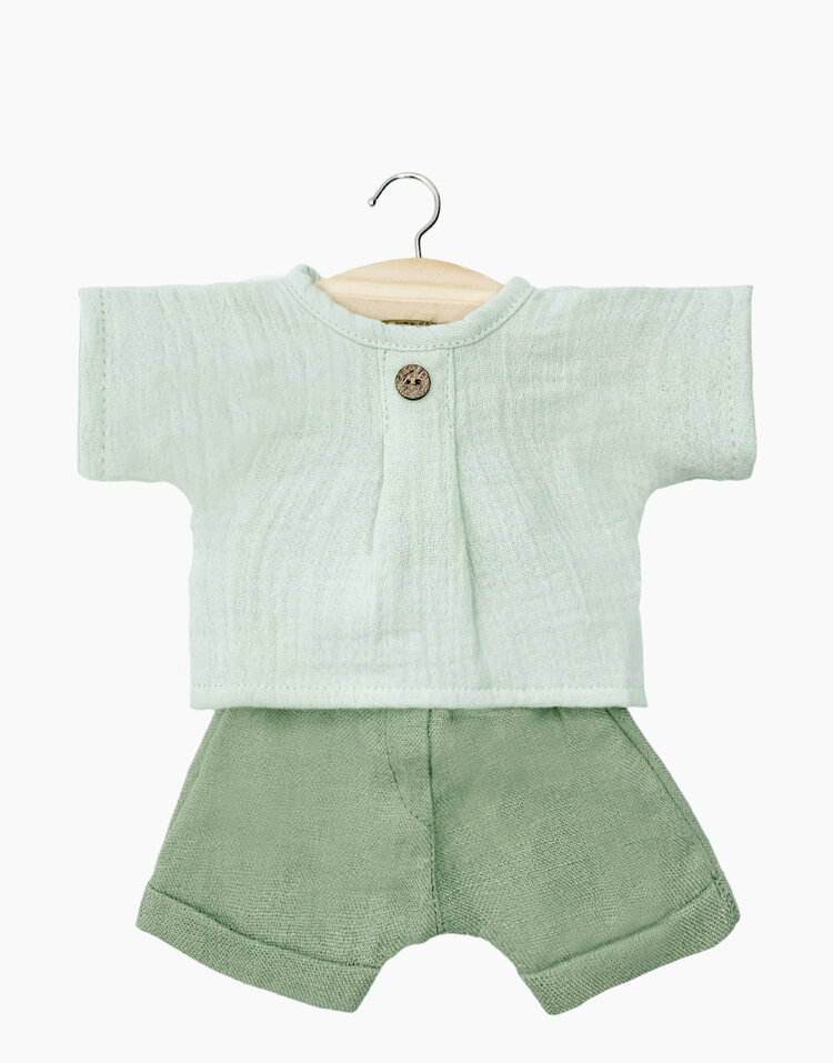 Minikane Poppen Outfit - Jules Et Top Mao Vert