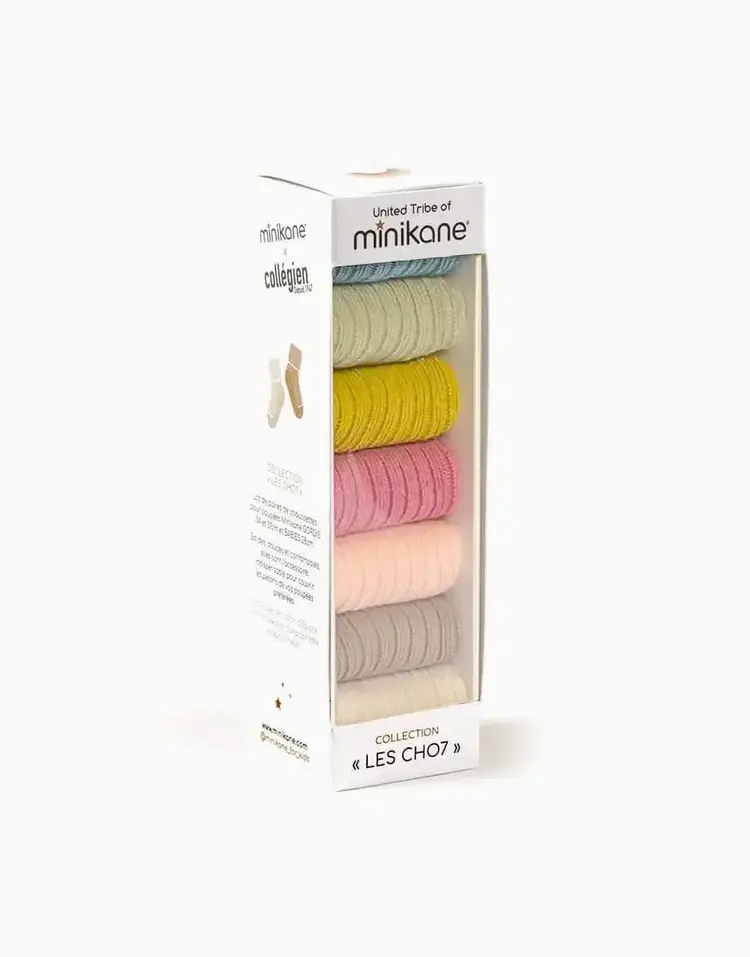 Minikane Doll Socks - 7 Pack