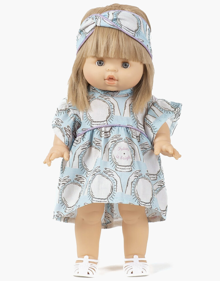 Minikane Poppen Dress And Headband - Daisy Future is bright