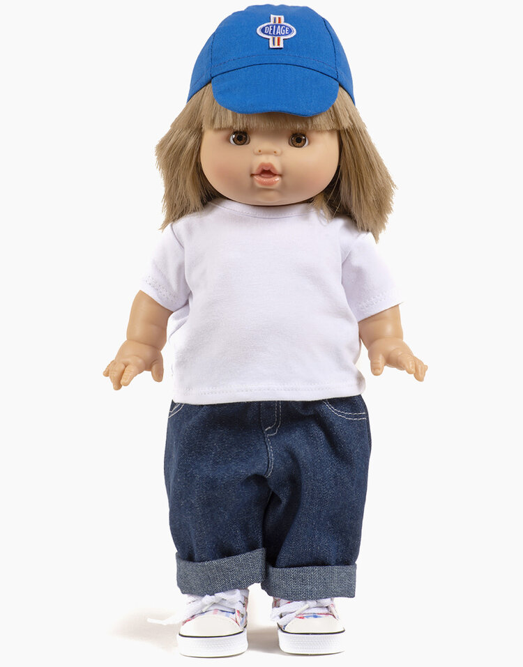 Minikane Doll Cap - “Le Mans” bleue