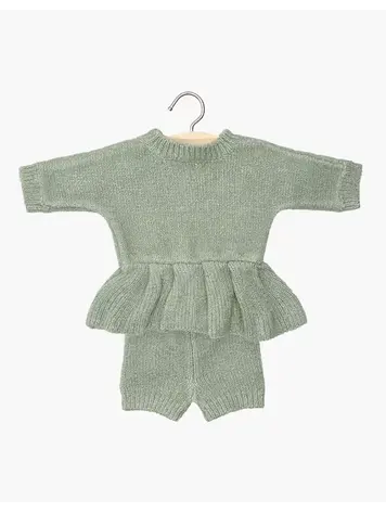 Minikane Doll Outfit - Félicie En Tricot Thé Vert
