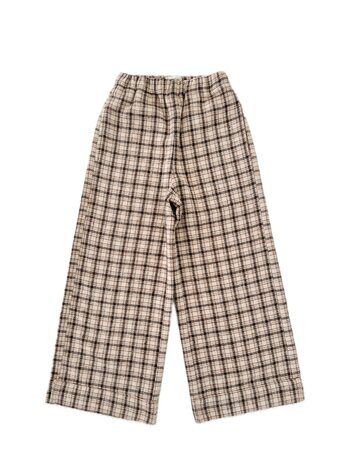 Long Live The Queen Check Pants - Beige Check