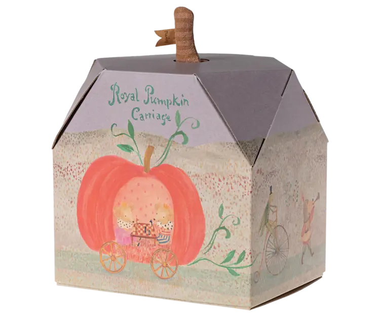 Maileg Pumpkin Carriage, Mouse