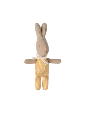 Maileg Rabbit, My - Yellow Check