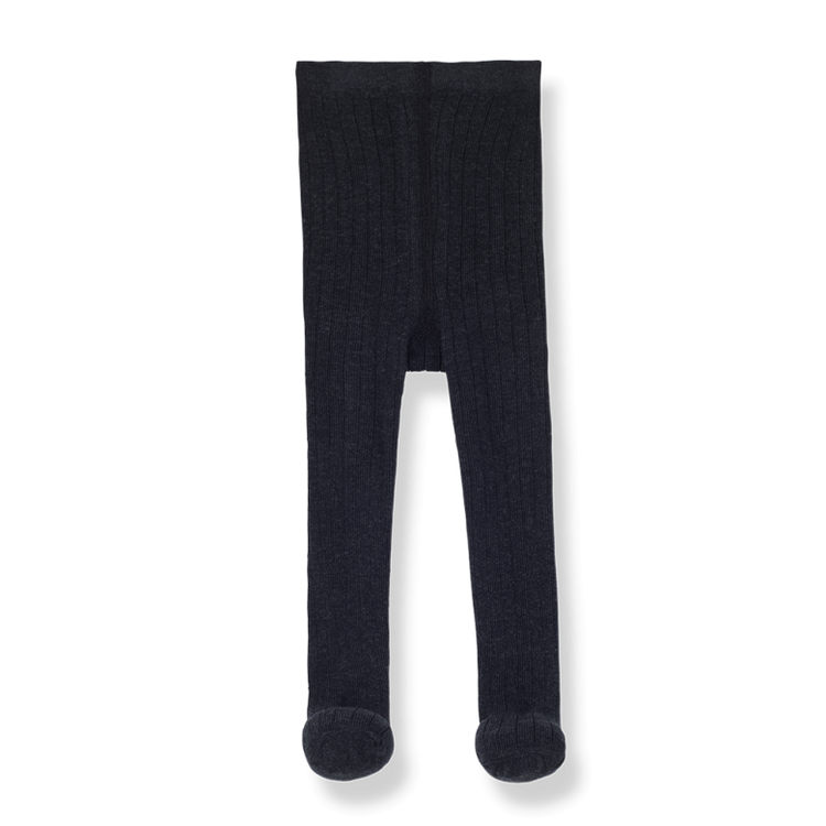 1+ in the family Sira Ribbed Tights - Anthracite