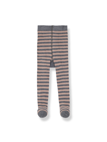 1+ in the family Dafne Striped Tights - Old Rose
