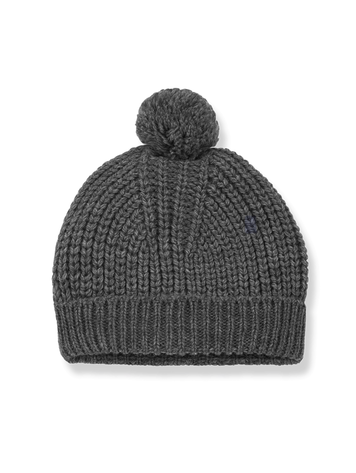 1+ in the family Erna Pom Pom Beanie - Grey