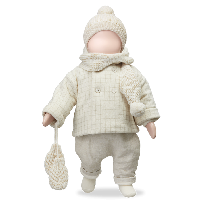 1+ in the family Artur Padded Jacket - Ecru