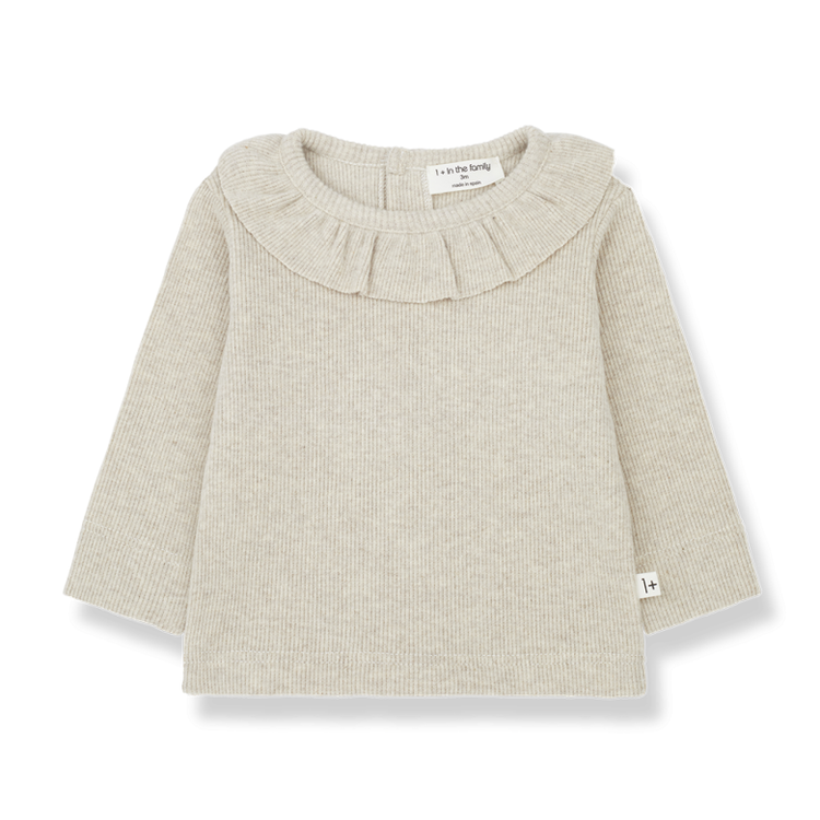 1+ in the family Anna Collar Blouse - Oatmeal